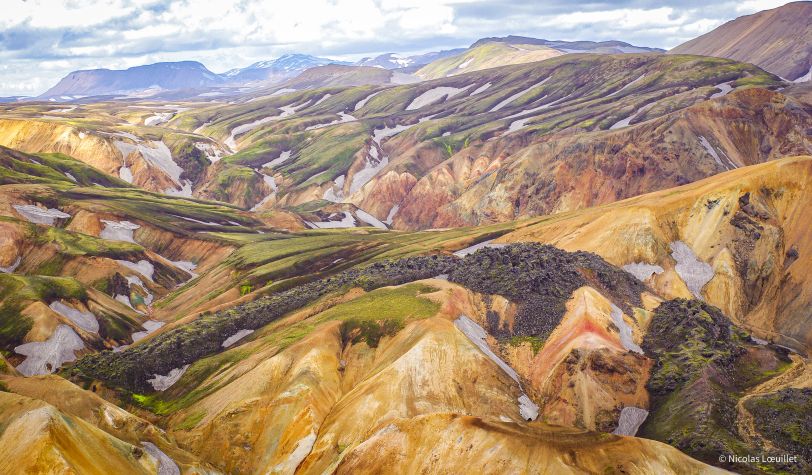 Les montagnes de Landmannalaugar en Islande.