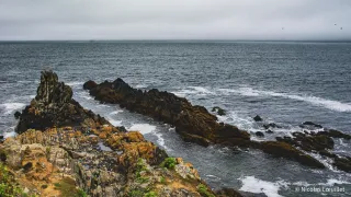 La pointe de Tal Ar Grip. En arrière-plan, la mer.