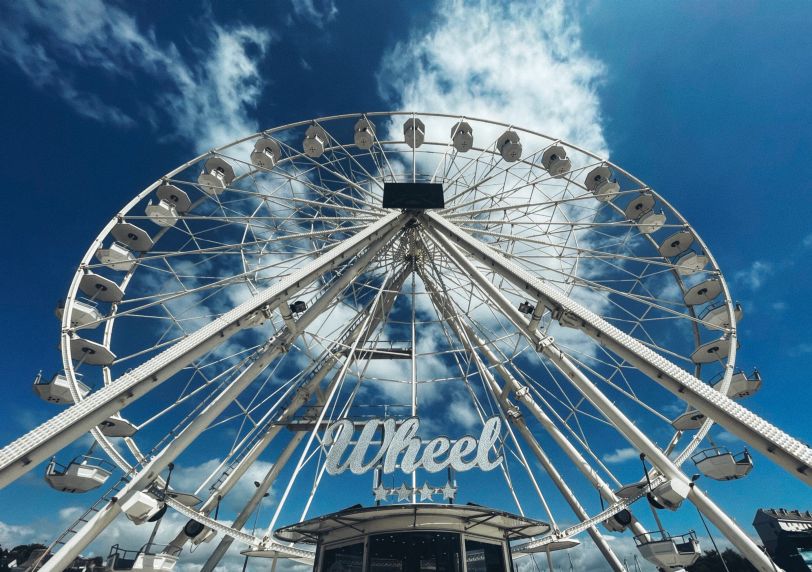 Une grande roue, avec indiqué dessus « Wheel » et 4 étoiles dessous.